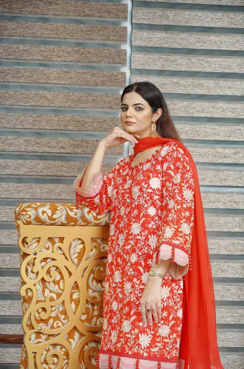 Hoorain Basics | Slub Winter 23 | HB-RED - Official Hoorain Basics stockist in UK - Sakeena London