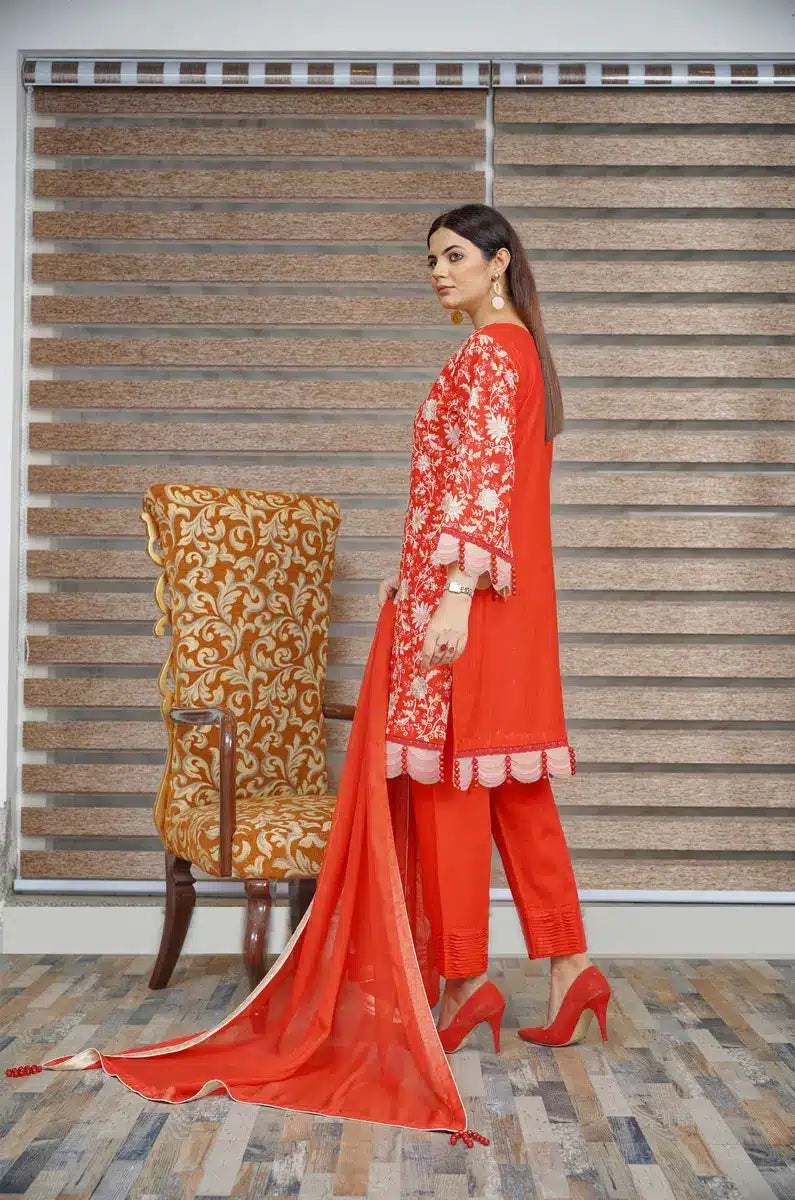 Hoorain Basics | Slub Winter 23 | HB-RED - Official Hoorain Basics stockist in UK - Sakeena London