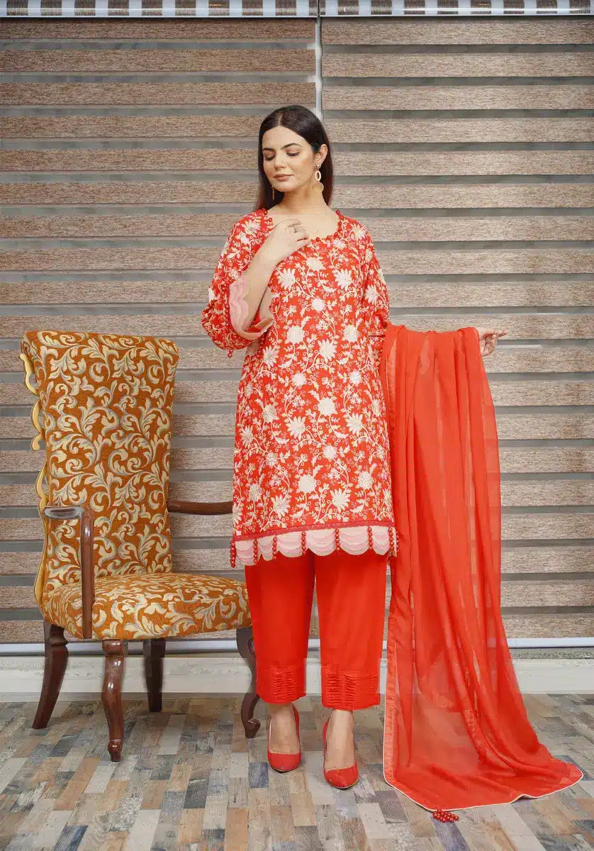 Hoorain Basics | Slub Winter 23 | HB-RED - Official Hoorain Basics stockist in UK - Sakeena London