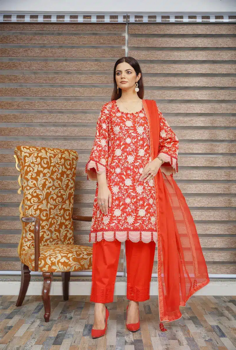 Hoorain Basics | Slub Winter 23 | HB-RED - Official Hoorain Basics stockist in UK - Sakeena London
