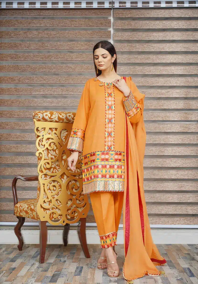 Hoorain Basics | Slub Winter 23 | HB-ORNG - Official Hoorain Basics stockist in UK - Sakeena London