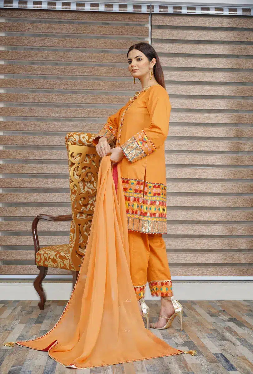 Hoorain Basics | Slub Winter 23 | HB-ORNG - Official Hoorain Basics stockist in UK - Sakeena London