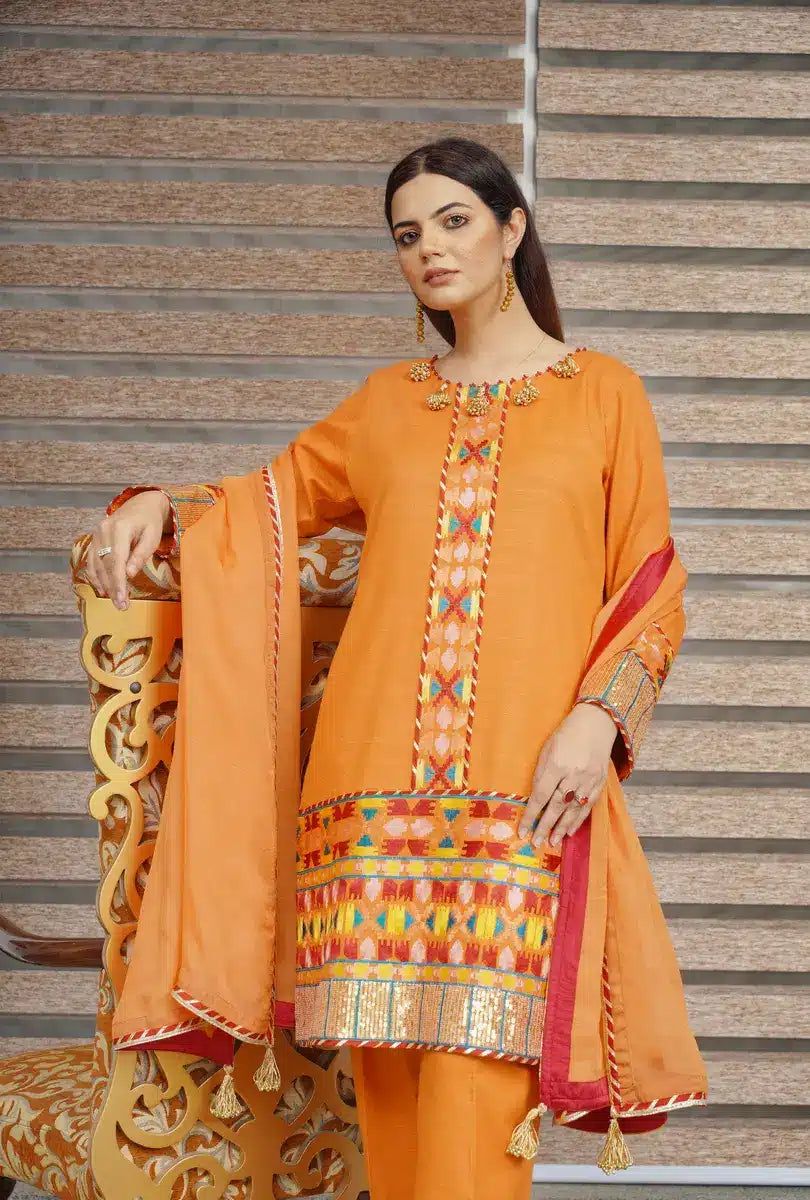 Hoorain Basics | Slub Winter 23 | HB-ORNG - Official Hoorain Basics stockist in UK - Sakeena London
