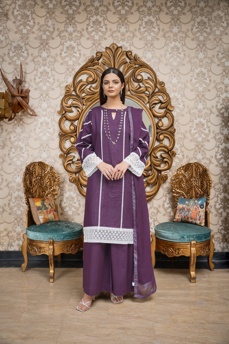 Hoorain Basics | Slub Winter 23 | HB-PUR - Official Hoorain Basics stockist in UK - Sakeena London