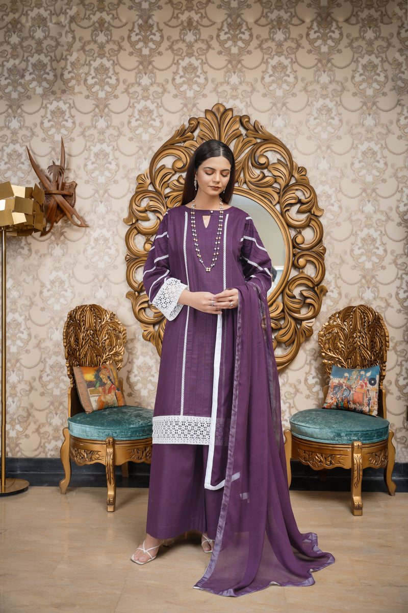 Hoorain Basics | Slub Winter 23 | HB-PUR - Official Hoorain Basics stockist in UK - Sakeena London