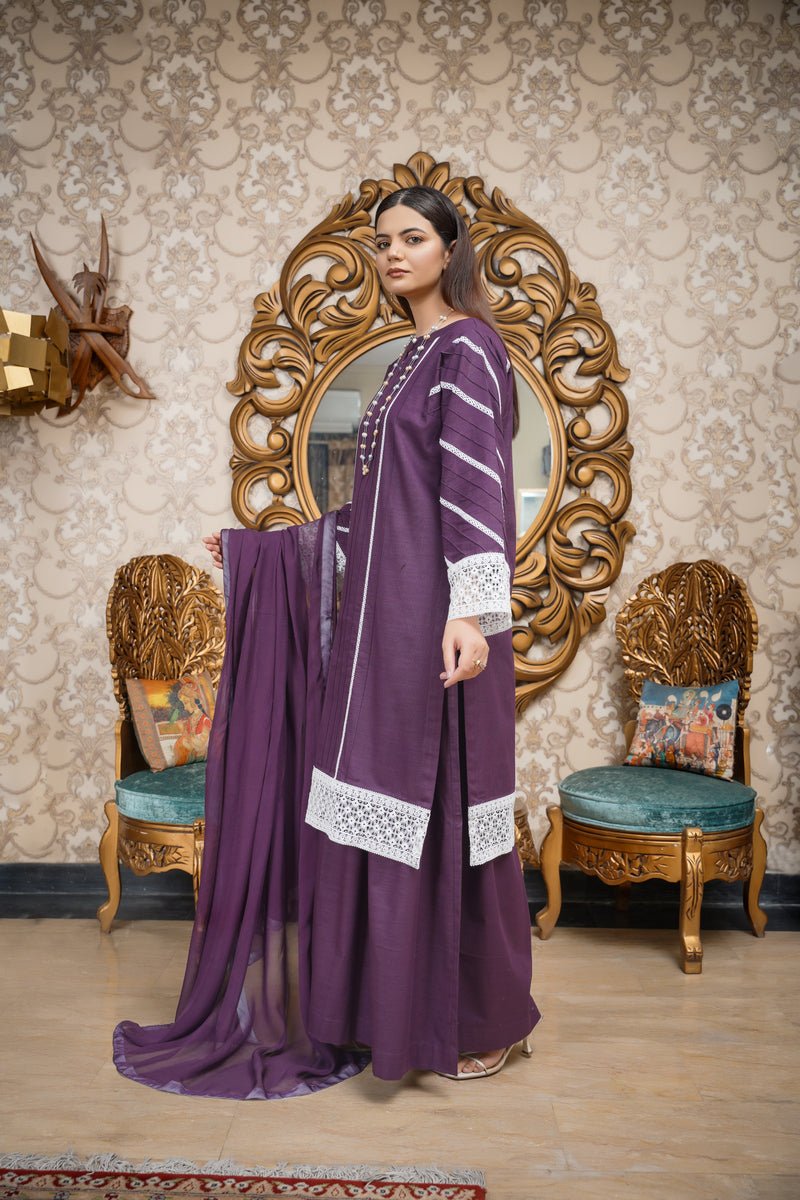Hoorain Basics | Slub Winter 23 | HB-PUR - Official Hoorain Basics stockist in UK - Sakeena London