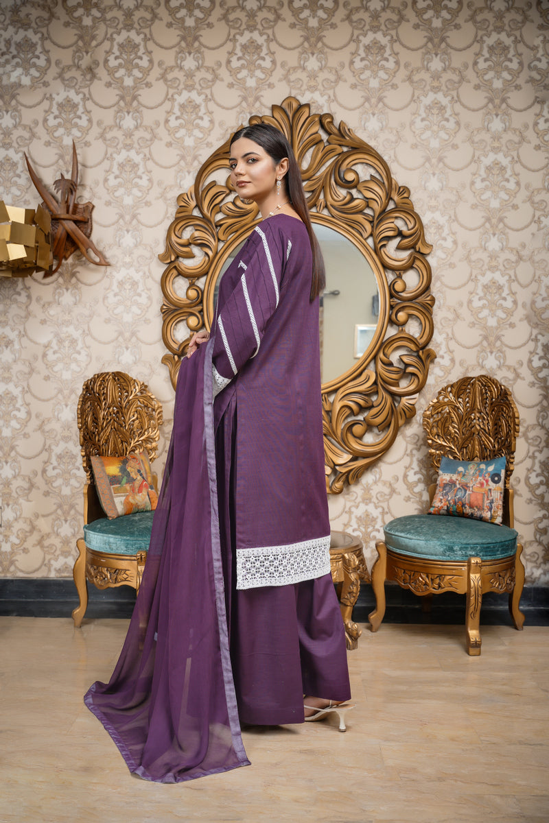 Hoorain Basics | Slub Winter 23 | HB-PUR - Official Hoorain Basics stockist in UK - Sakeena London