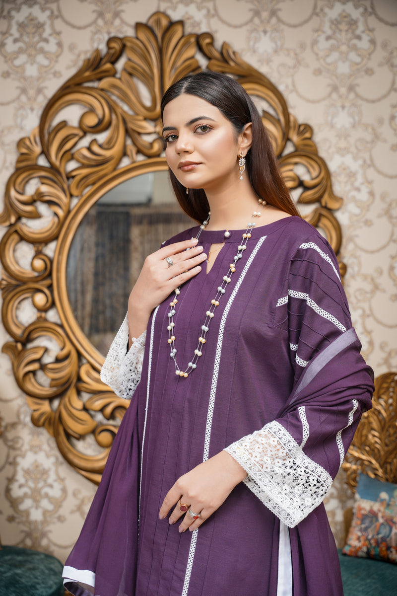 Hoorain Basics | Slub Winter 23 | HB-PUR - Official Hoorain Basics stockist in UK - Sakeena London