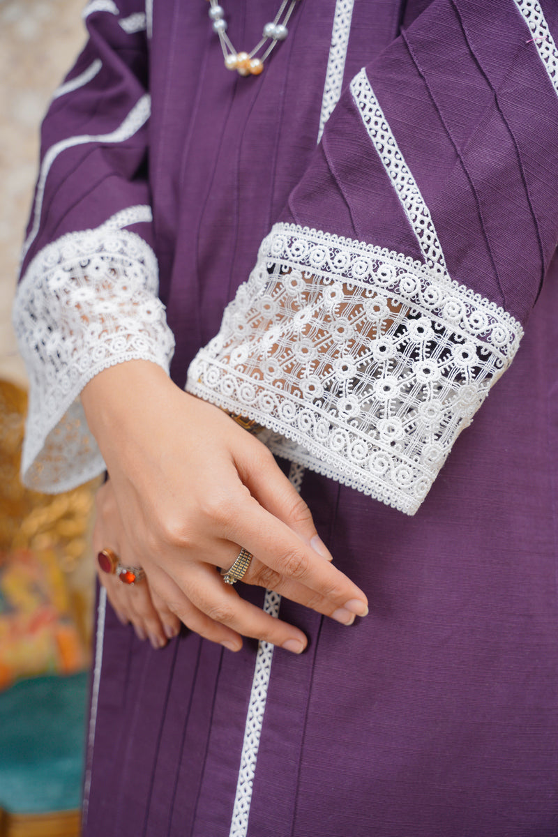 Hoorain Basics | Slub Winter 23 | HB-PUR - Official Hoorain Basics stockist in UK - Sakeena London