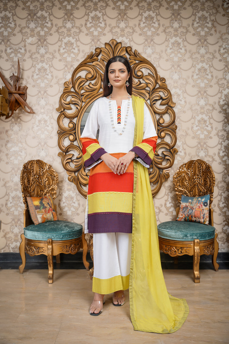 Hoorain Basics | Slub Winter 23 | HB-WHT - Official Hoorain Basics stockist in UK - Sakeena London