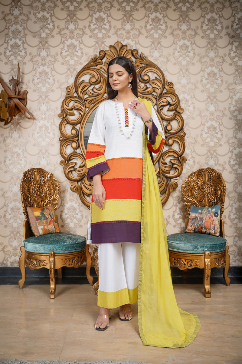 Hoorain Basics | Slub Winter 23 | HB-WHT - Official Hoorain Basics stockist in UK - Sakeena London