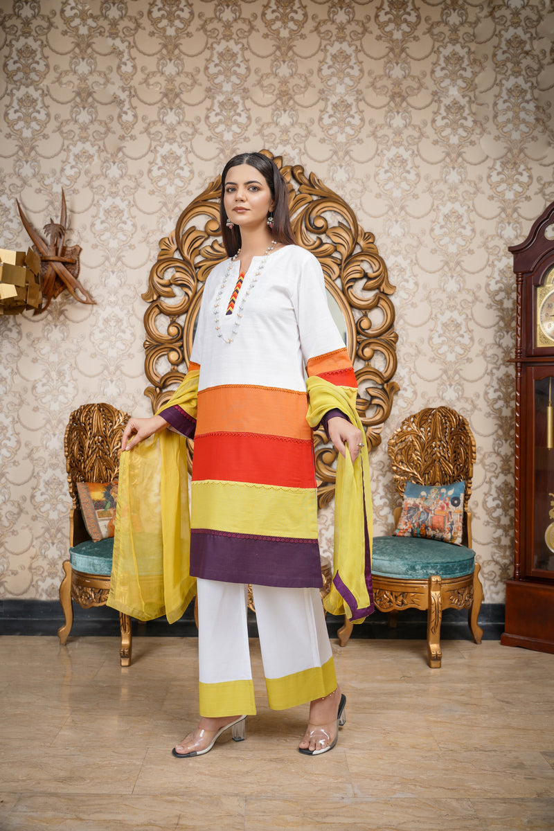 Hoorain Basics | Slub Winter 23 | HB-WHT - Official Hoorain Basics stockist in UK - Sakeena London