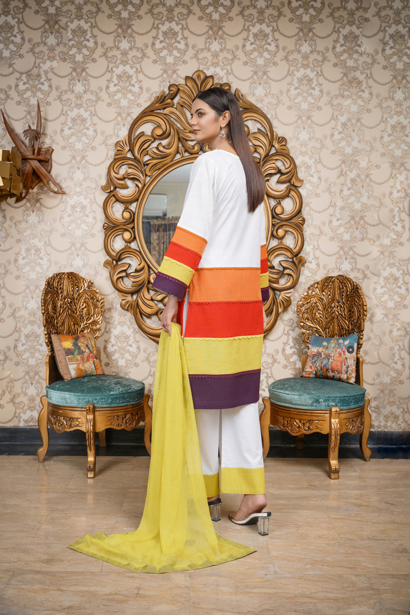 Hoorain Basics | Slub Winter 23 | HB-WHT - Official Hoorain Basics stockist in UK - Sakeena London