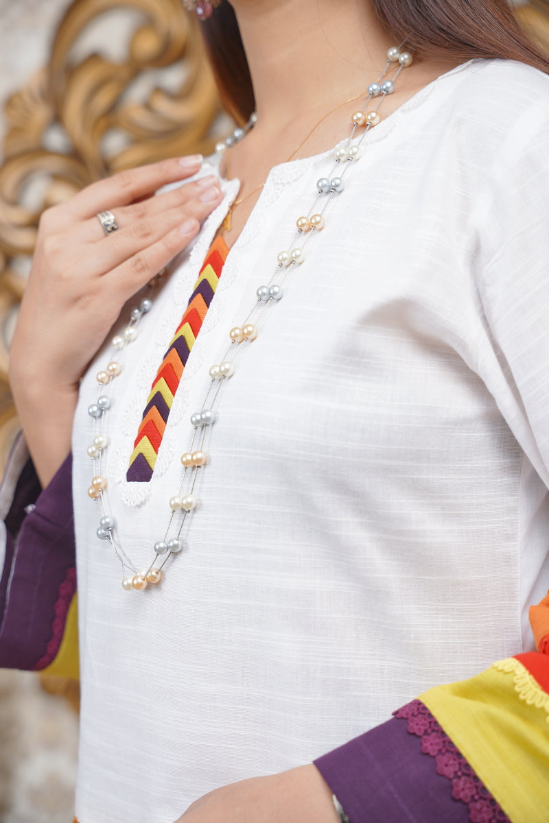 Hoorain Basics | Slub Winter 23 | HB-WHT - Official Hoorain Basics stockist in UK - Sakeena London