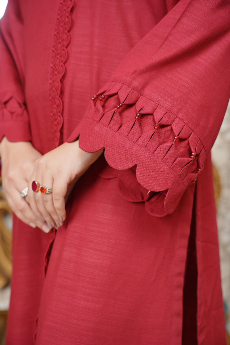 Hoorain Basics | Slub Winter 23 | HB-MRN - Official Hoorain Basics stockist in UK - Sakeena London