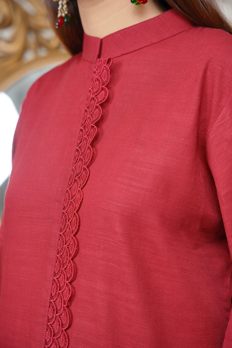 Hoorain Basics | Slub Winter 23 | HB-MRN - Official Hoorain Basics stockist in UK - Sakeena London
