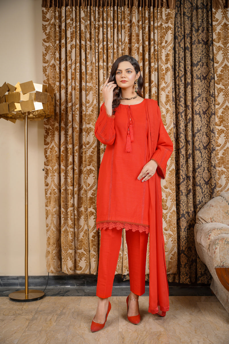 Hoorain Basics | Slub Winter 23 | HB-RD - Official Hoorain Basics stockist in UK - Sakeena London