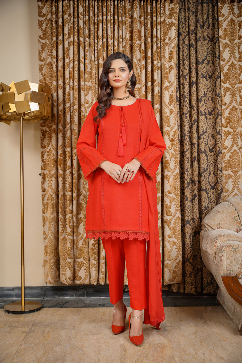 Hoorain Basics | Slub Winter 23 | HB-RD - Official Hoorain Basics stockist in UK - Sakeena London