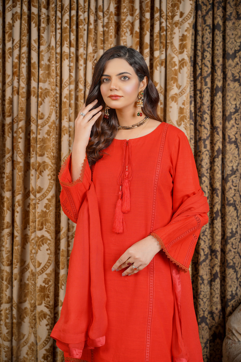 Hoorain Basics | Slub Winter 23 | HB-RD - Official Hoorain Basics stockist in UK - Sakeena London