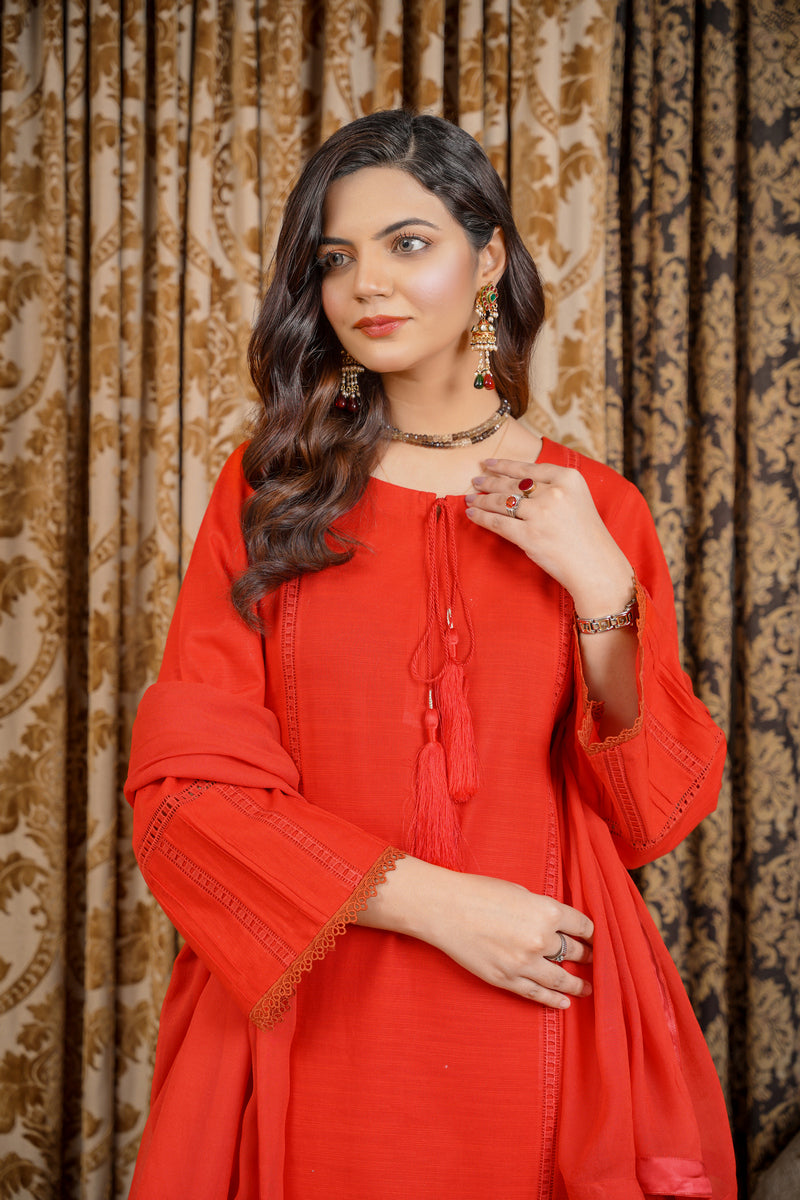 Hoorain Basics | Slub Winter 23 | HB-RD - Official Hoorain Basics stockist in UK - Sakeena London