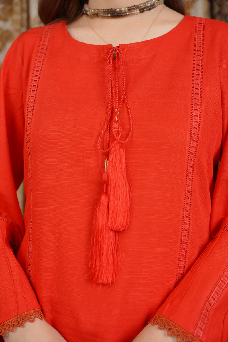 Hoorain Basics | Slub Winter 23 | HB-RD - Official Hoorain Basics stockist in UK - Sakeena London
