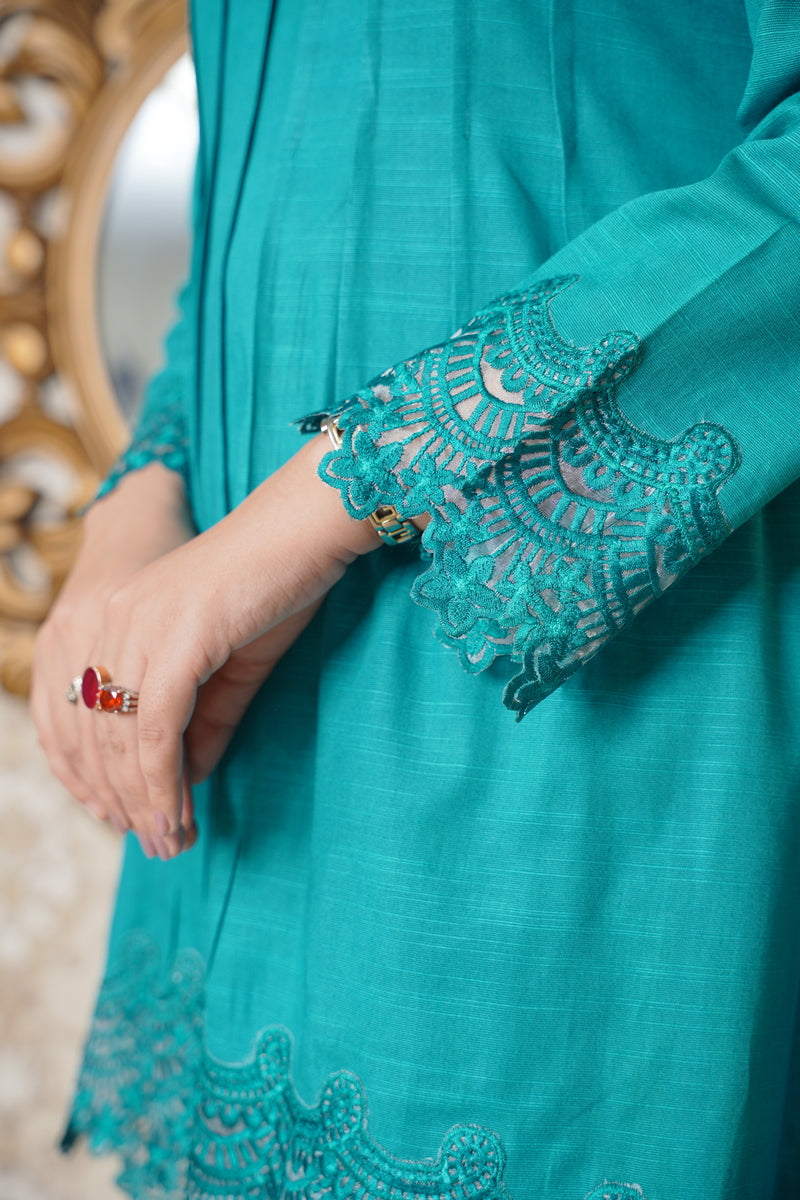 Hoorain Basics | Slub Winter 23 | HB-GRN - Official Hoorain Basics stockist in UK - Sakeena London
