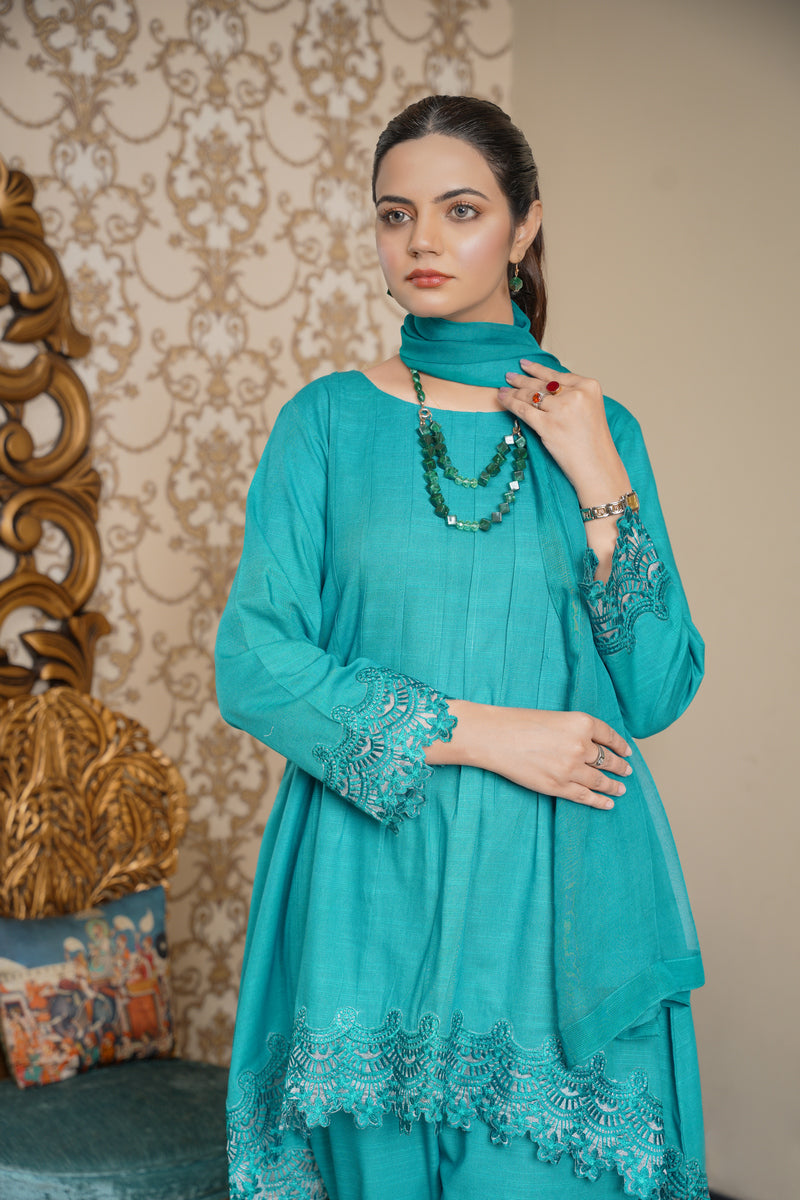 Hoorain Basics | Slub Winter 23 | HB-GRN - Official Hoorain Basics stockist in UK - Sakeena London