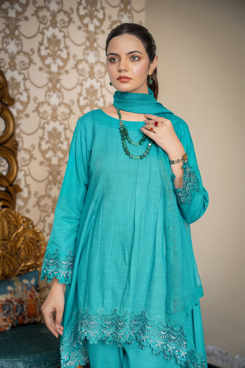 Hoorain Basics | Slub Winter 23 | HB-GRN - Official Hoorain Basics stockist in UK - Sakeena London