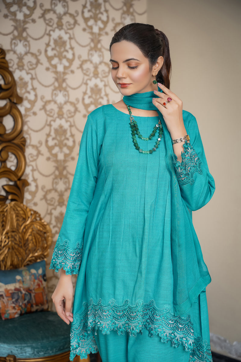 Hoorain Basics | Slub Winter 23 | HB-GRN - Official Hoorain Basics stockist in UK - Sakeena London