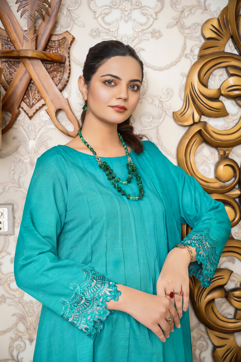 Hoorain Basics | Slub Winter 23 | HB-GRN - Official Hoorain Basics stockist in UK - Sakeena London