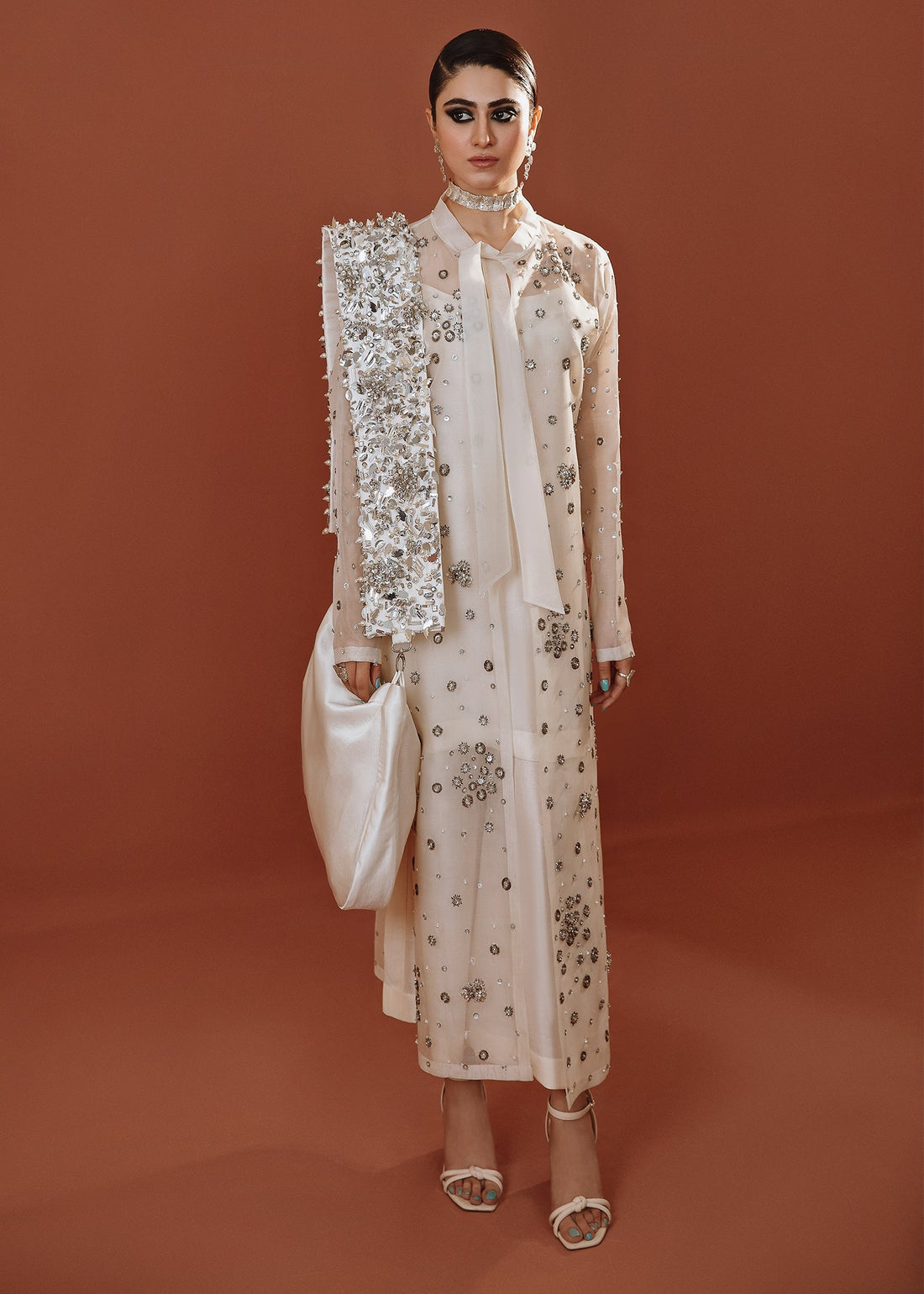 Hussain Rehar | Basic Not Basic | Snowdrop - Official Hussain Rehar stockist in UK - Sakeena London