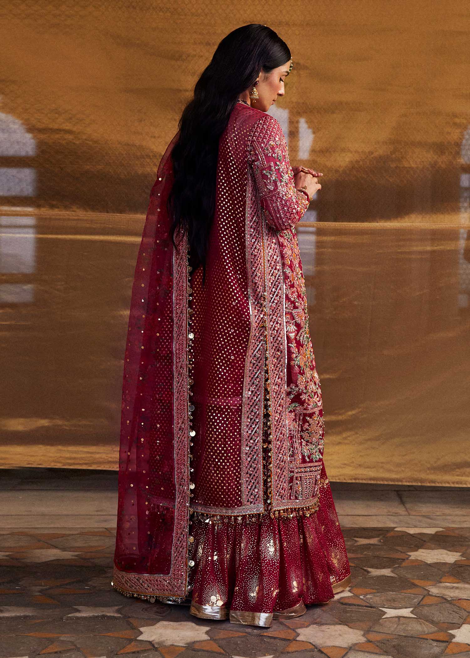 Hussain Rehar | Luxury Festive FW/24 | Gulal - Official Hussain Rehar stockist in UK - Sakeena London