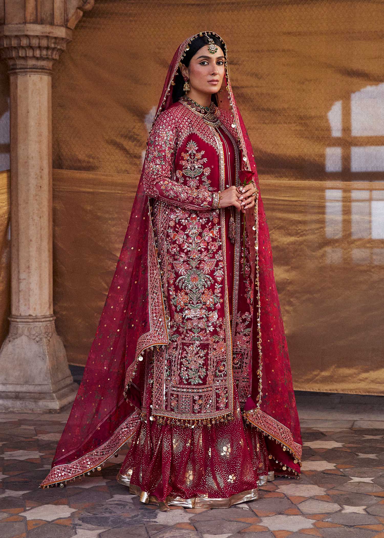 Hussain Rehar | Luxury Festive FW/24 | Gulal - Official Hussain Rehar stockist in UK - Sakeena London