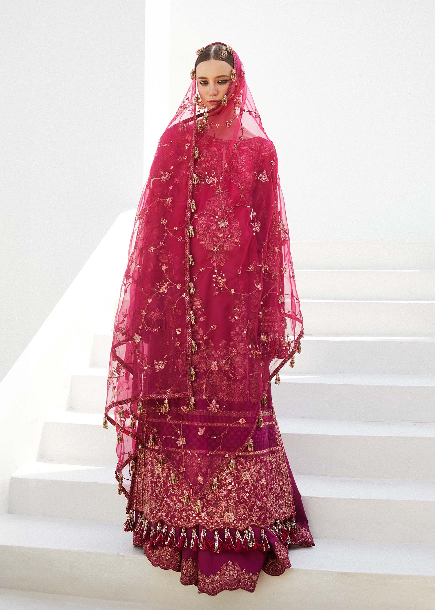 Hussain Rehar | Eid Luxury Lawn SS/24 | Nora - Official Hussain Rehar stockist in UK - Sakeena London