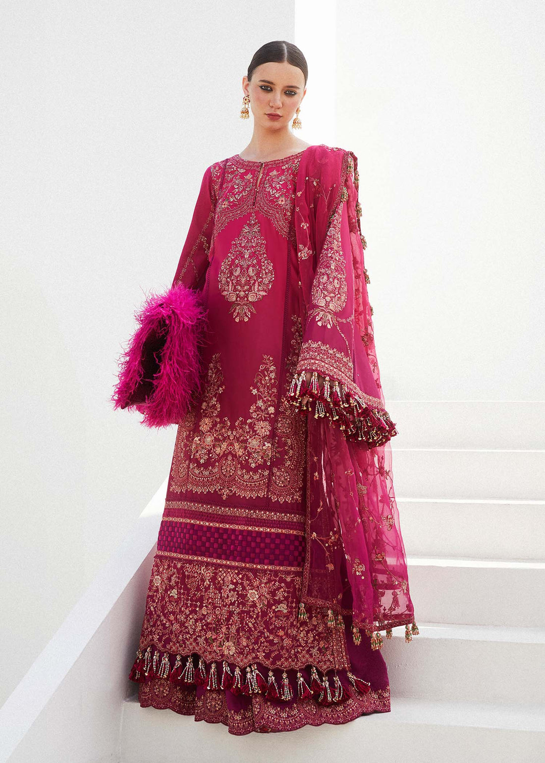 Hussain Rehar | Eid Luxury Lawn SS/24 | Nora - Official Hussain Rehar stockist in UK - Sakeena London