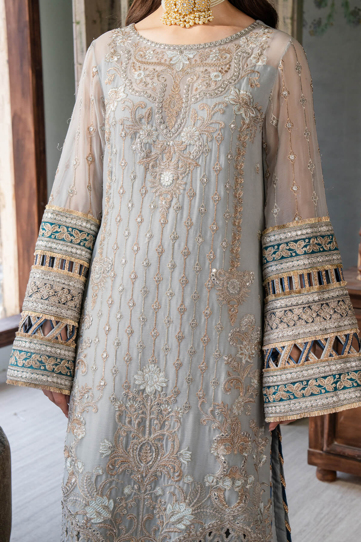 Imrozia Premium | Naina Chiffon Collection | I-190 Rumman - Official Imrozia Premium stockist in UK - Sakeena London