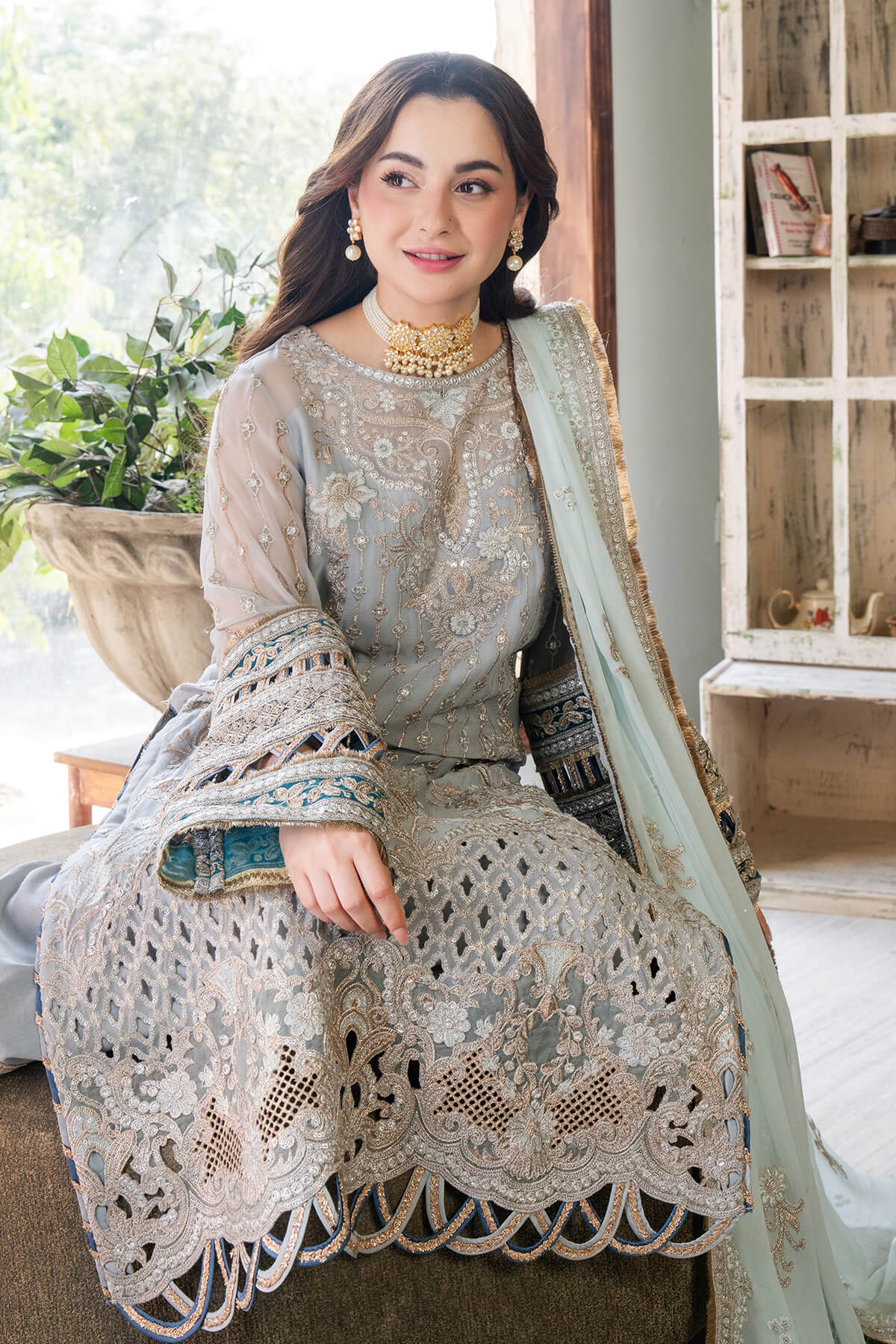 Imrozia Premium | Naina Chiffon Collection | I-190 Rumman - Official Imrozia Premium stockist in UK - Sakeena London