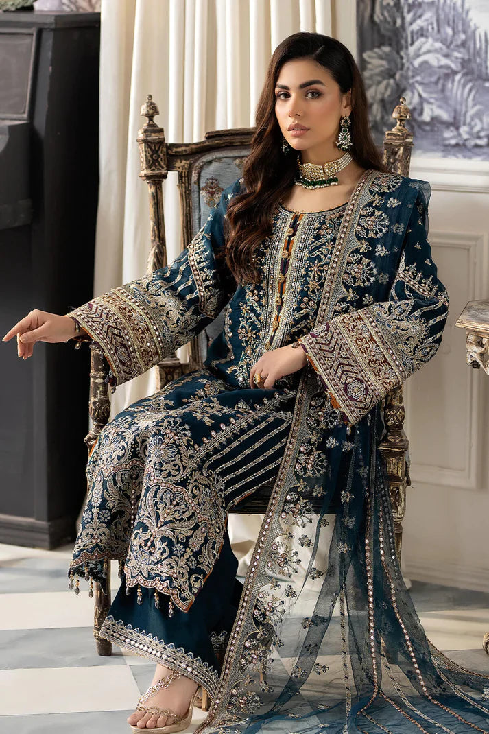 Imrozia Premium | Baad e Saba Pret Luxury Eid Collection | I.P-40 Saher - Official Imrozia Premium stockist in UK - Sakeena London