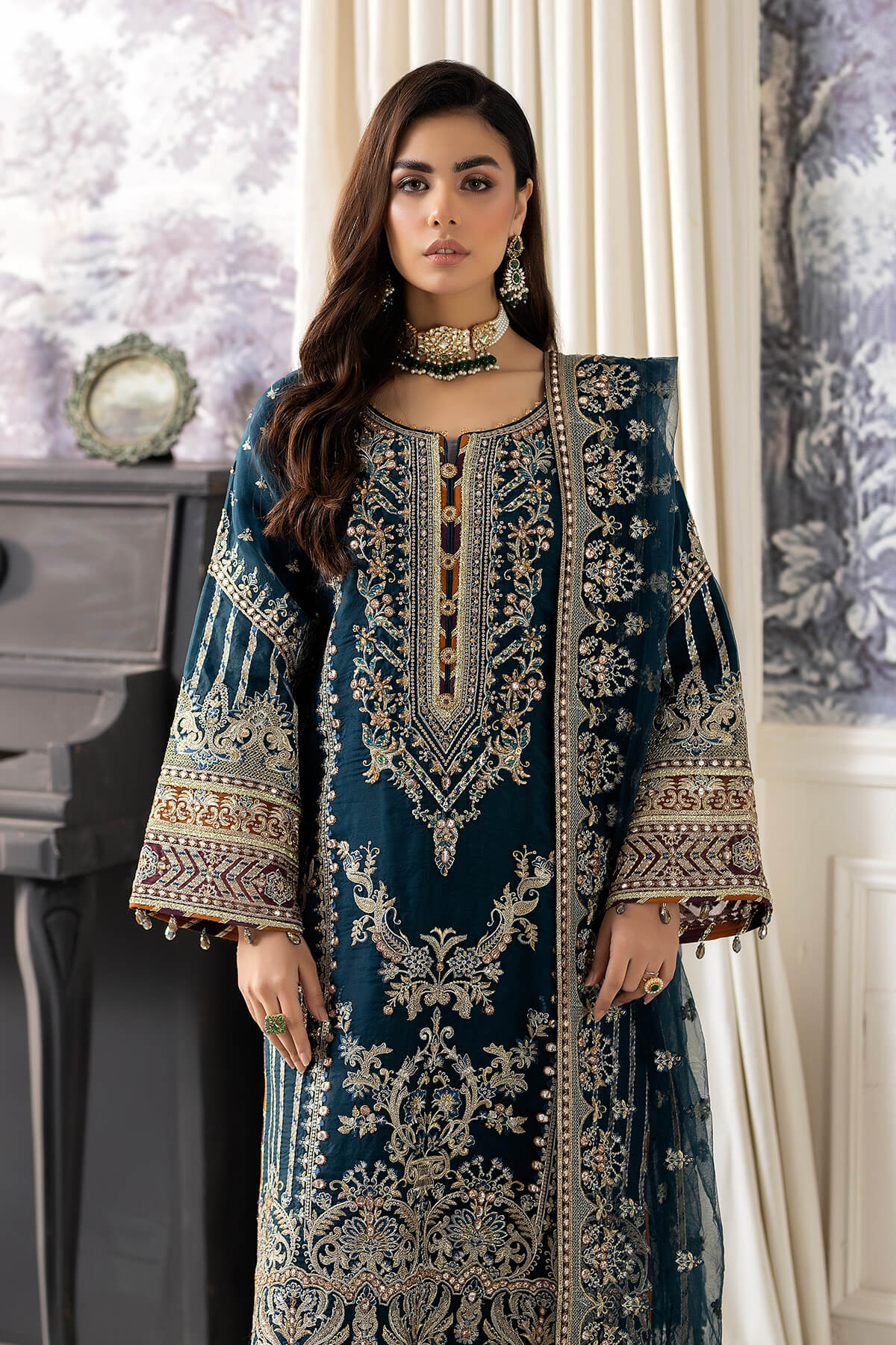 Imrozia Premium | Baad e Saba Pret Luxury Eid Collection | I.P-40 Saher - Official Imrozia Premium stockist in UK - Sakeena London