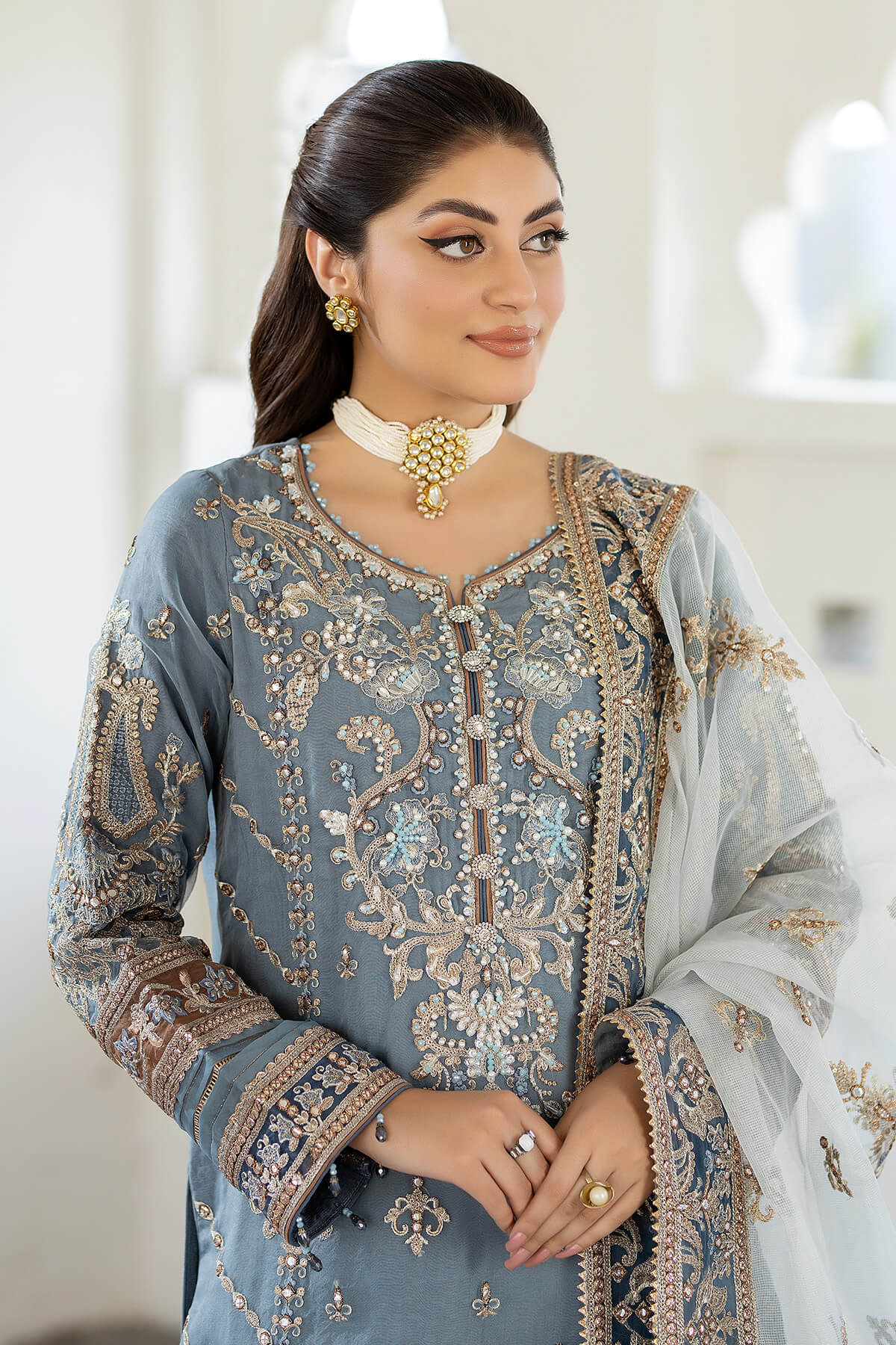 Imrozia Premium | Baad e Saba Formals | IP-57 Khushboo - Official Imrozia Premium stockist in UK - Sakeena London