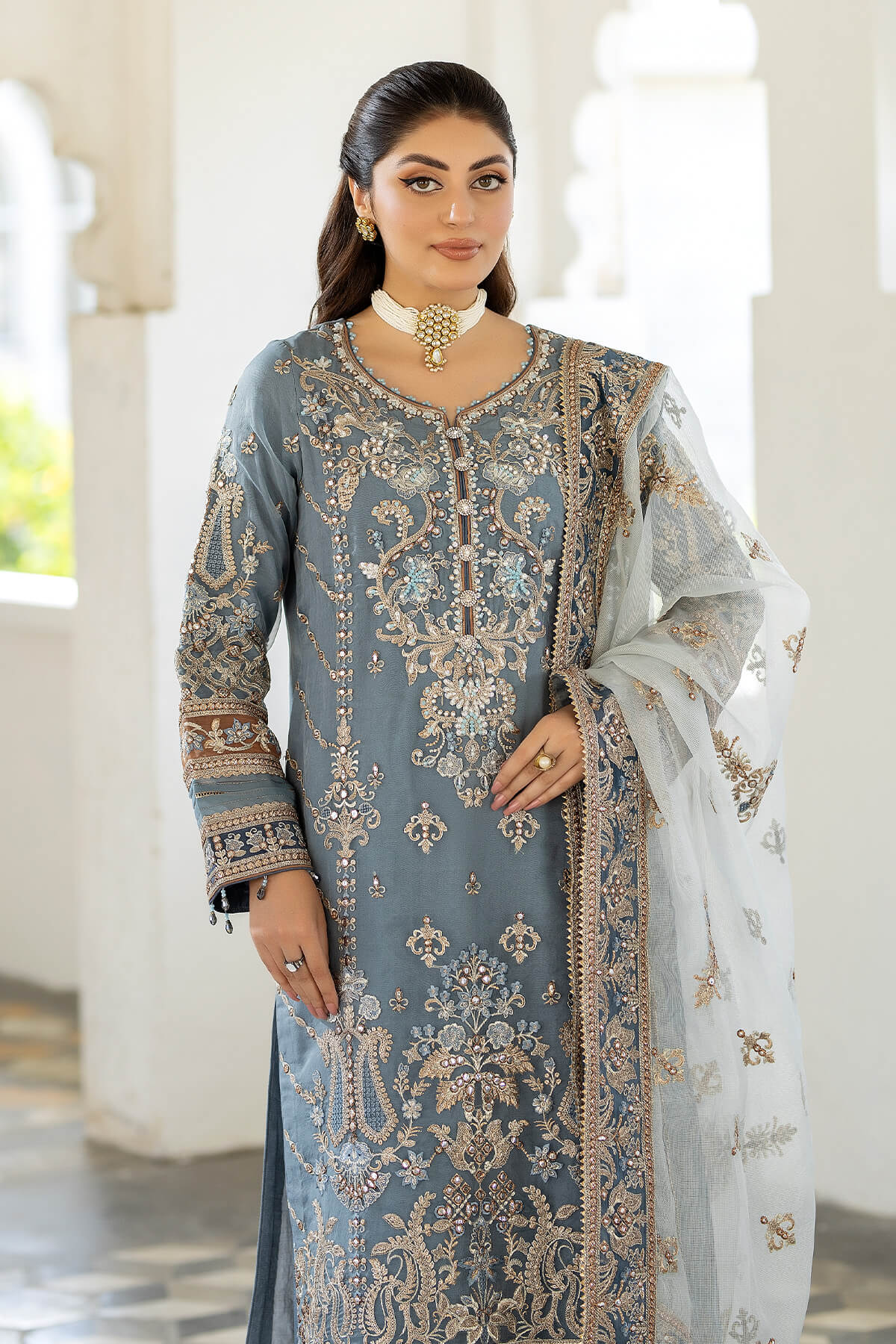Imrozia Premium | Baad e Saba Formals | IP-57 Khushboo - Official Imrozia Premium stockist in UK - Sakeena London