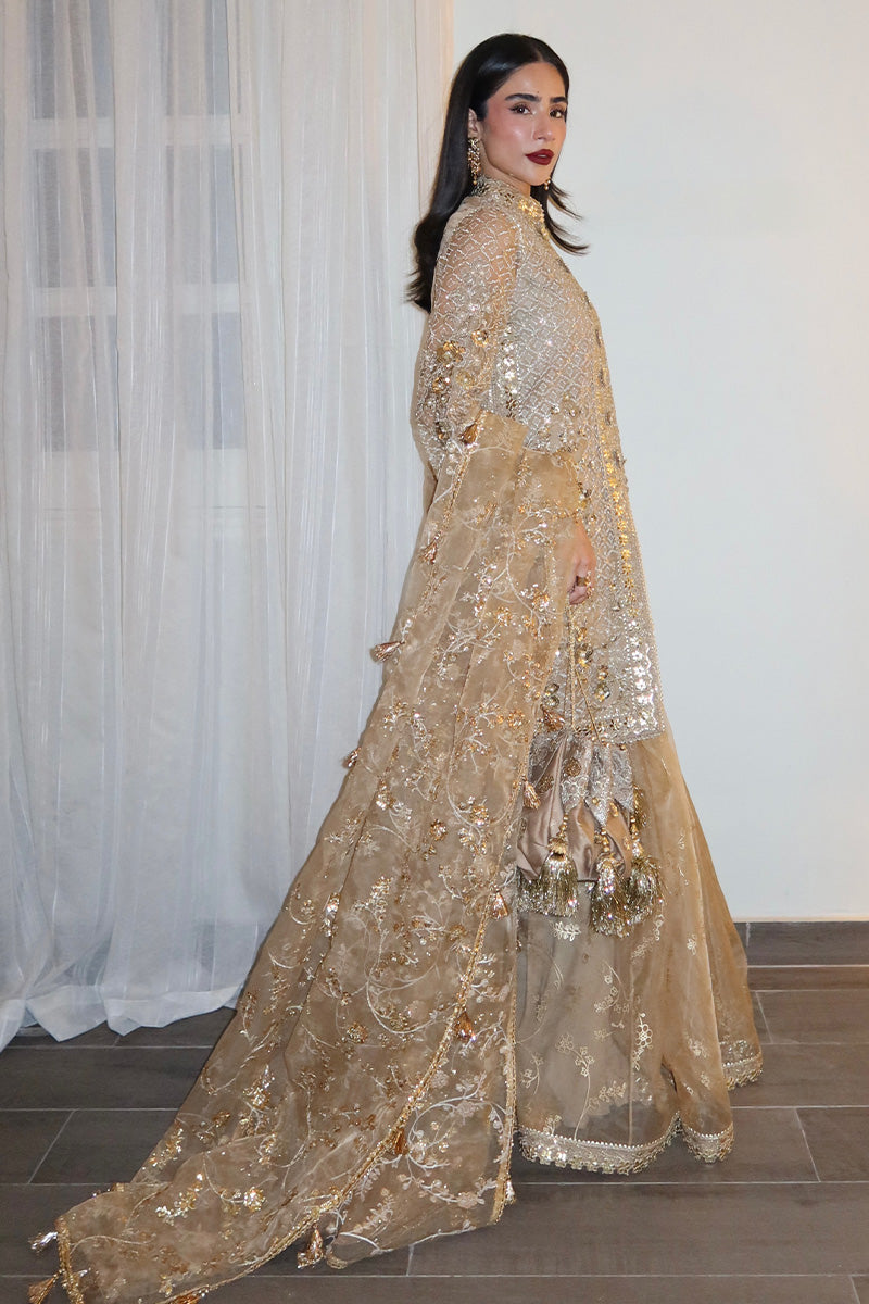 MNR | Zarlish Festive 25 | Rija Mujahid in Roshni - Official MNR stockist in UK - Sakeena London