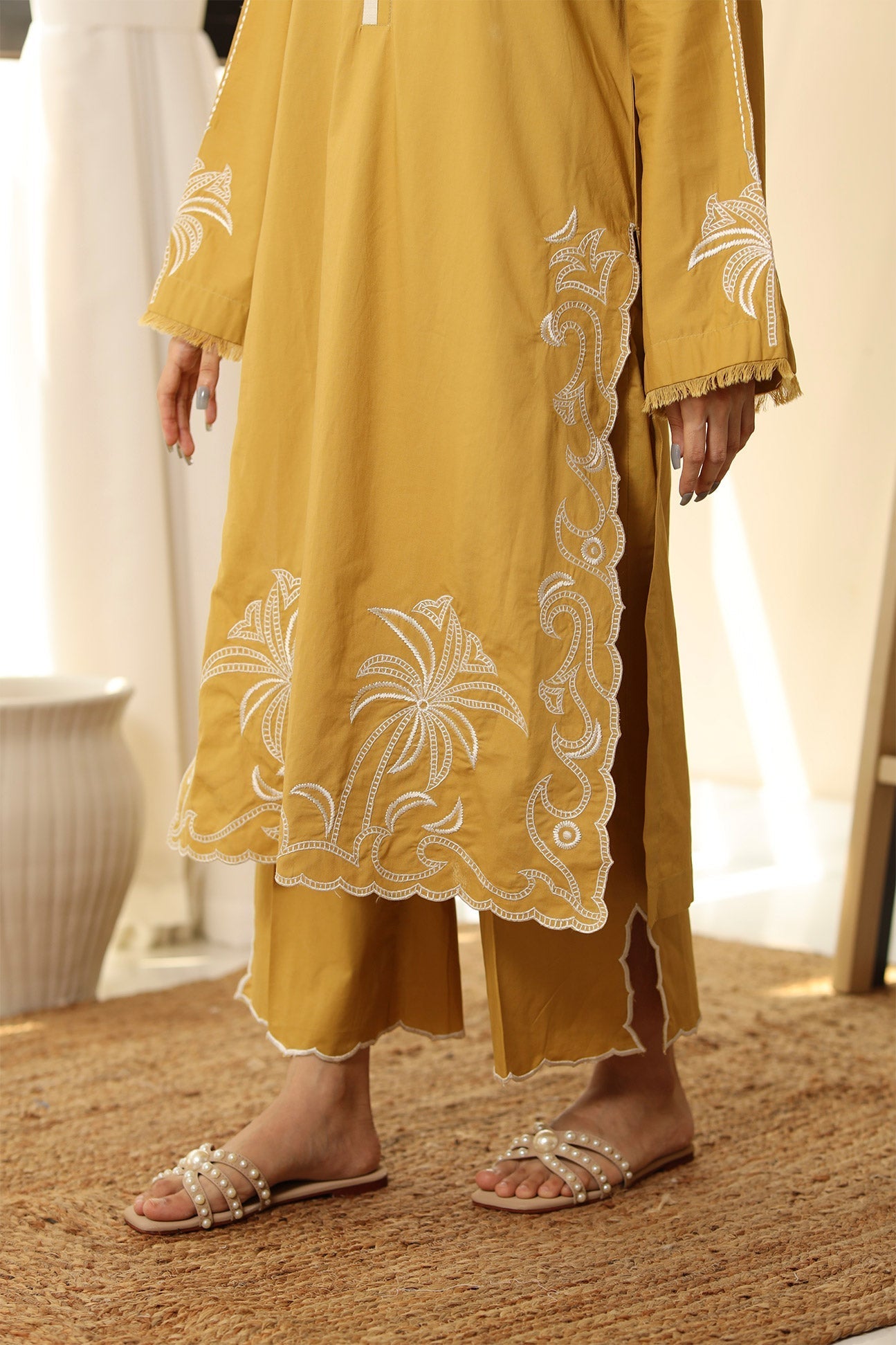 Flairs Studio | Luxury Pret | MUSTARD - Official Flairs Studio stockist in UK - Sakeena London