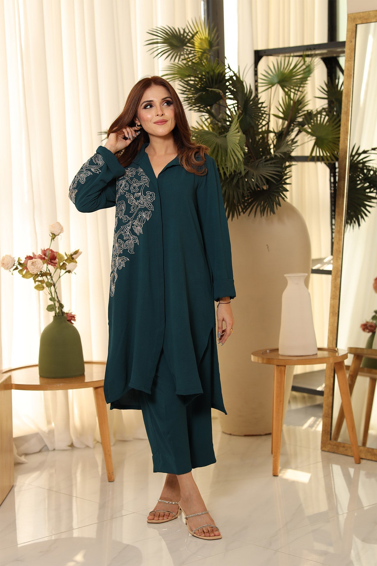 Flairs Studio | Luxury Pret | TEAL - Official Flairs Studio stockist in UK - Sakeena London