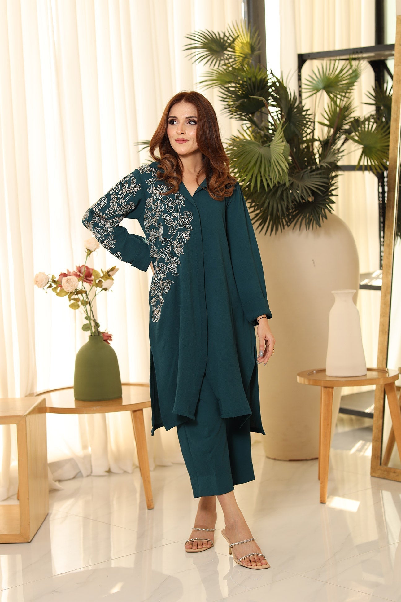 Flairs Studio | Luxury Pret | TEAL - Official Flairs Studio stockist in UK - Sakeena London