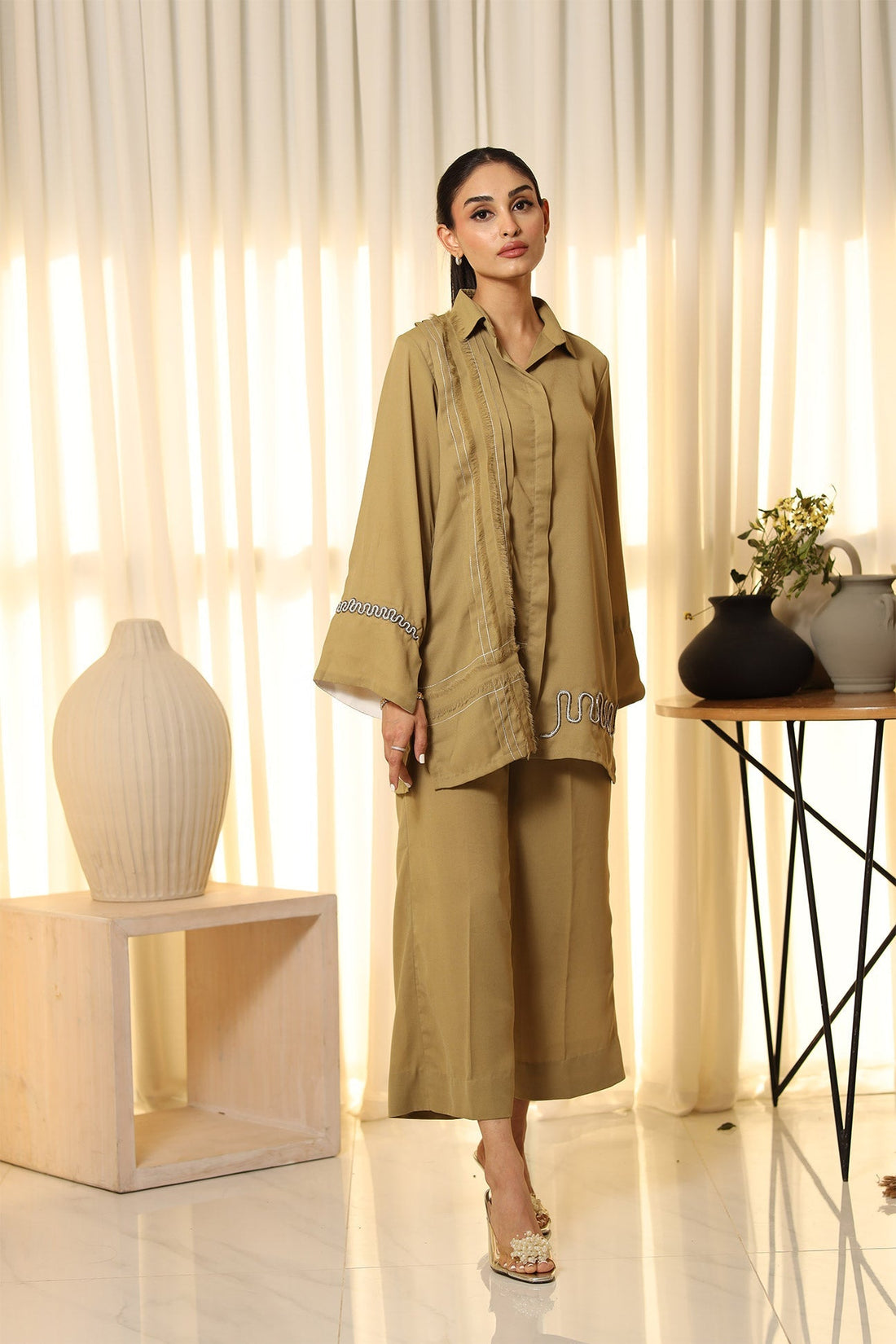 Flairs Studio | Luxury Pret | OLIVE - Official Flairs Studio stockist in UK - Sakeena London