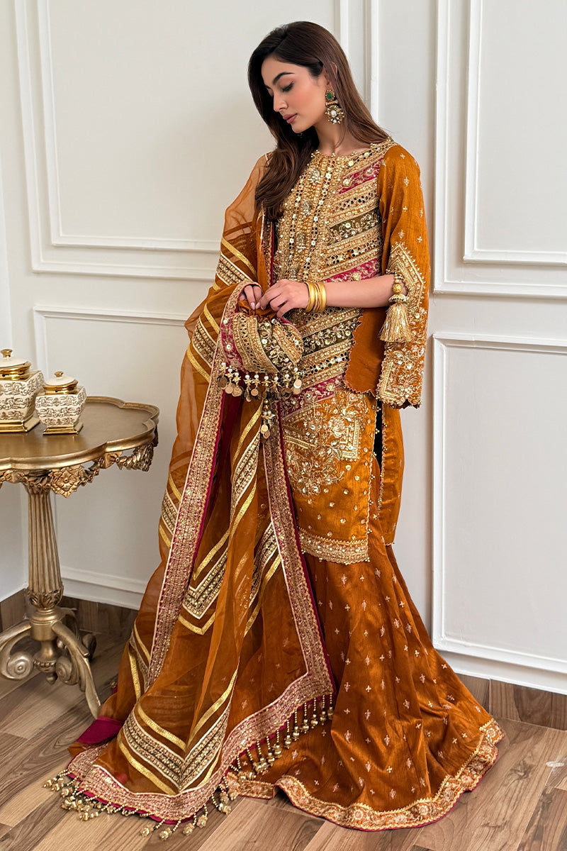 MNR | Zarlish Festive 25 | Jaazah Baloch in Ranjish - Official MNR stockist in UK - Sakeena London