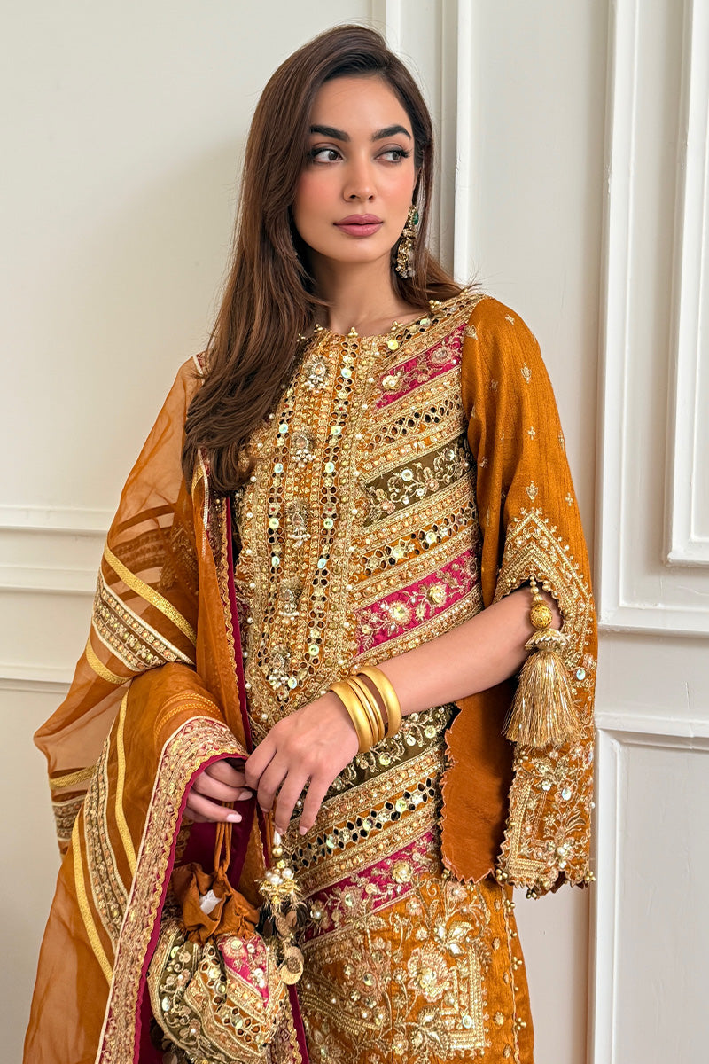 MNR | Zarlish Festive 25 | Jaazah Baloch in Ranjish - Official MNR stockist in UK - Sakeena London