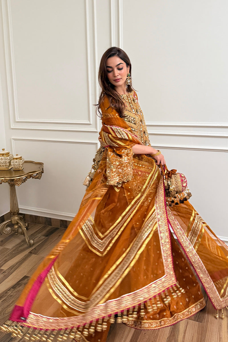 MNR | Zarlish Festive 25 | Jaazah Baloch in Ranjish - Official MNR stockist in UK - Sakeena London