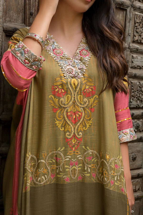 Layla Chatoor | Luxury Pret | Printed Kaftan